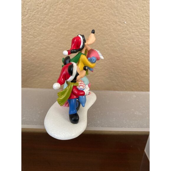 Disney Dept 56 “Stayover Goofy” Mickey & Goofy Christmas Accessory Figurine 2010 - Picture 4 of 11